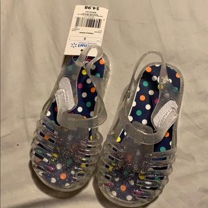 Toddler clear sparkle jelly Sandals